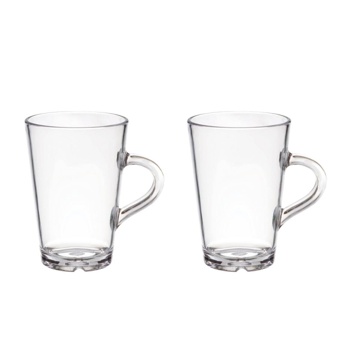 2 onbreekbare koffie of theeglazen