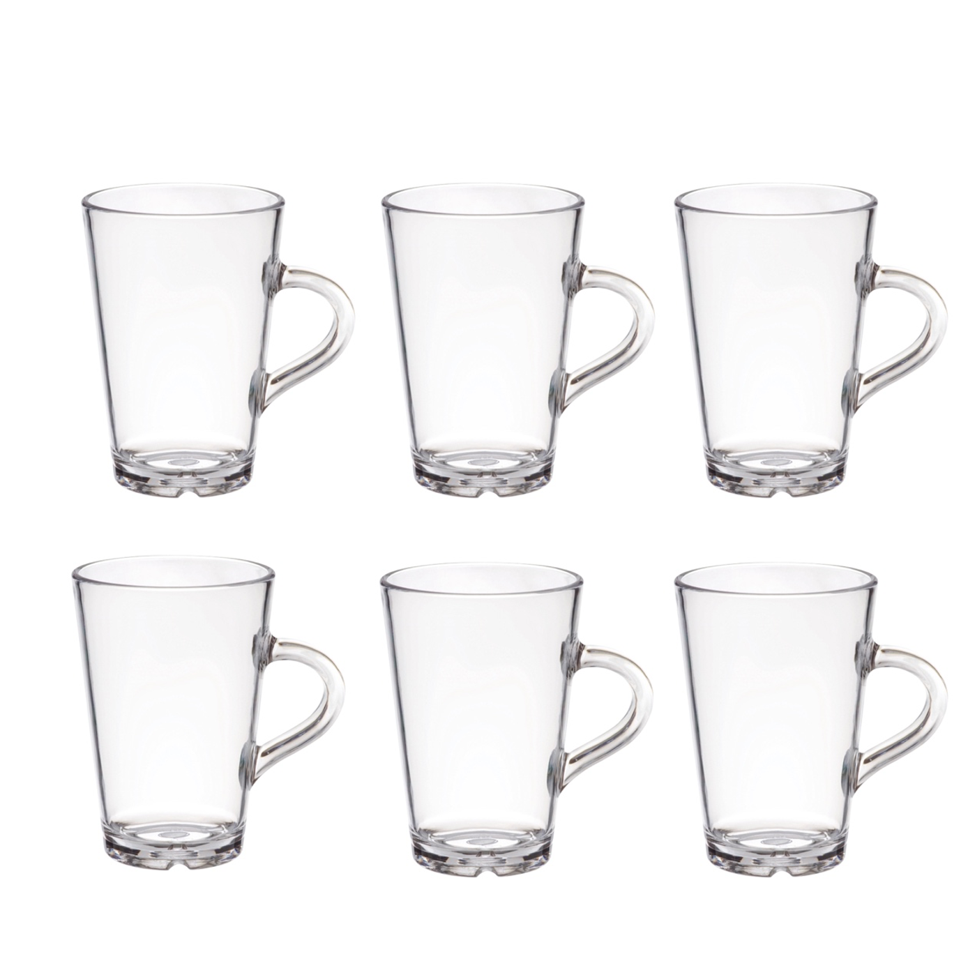 6 onbreekbare koffie of theeglazen